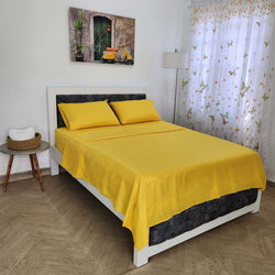 Juego de sábanas color amarillo Escoge Tu Medida